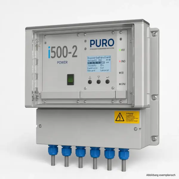 PURO-I500-2 POWER Kalkschutz-Steuerung im Stahlgehäuse für Rohre bis DN200