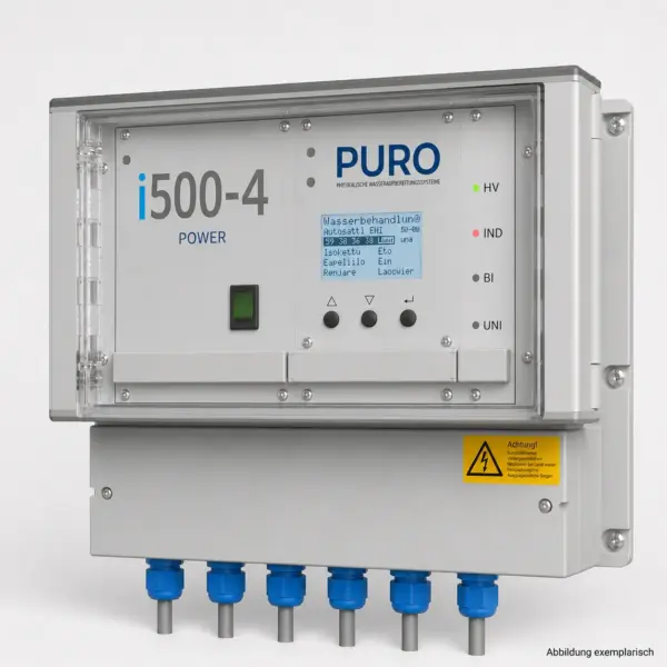 PURO-I500-4 POWER Kalkschutz-Steuerung im Stahlgehäuse für Rohre bis DN400